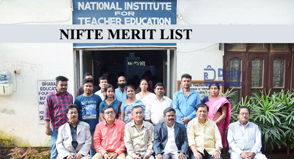 NIFTE B.Ed Merit List