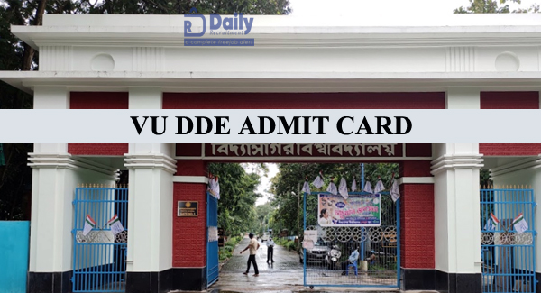 VU DDE Admit Card