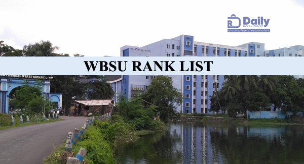 WBSU PG Corrected Merit List