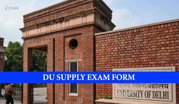 DU B.Ed. Supplementary Exam Form