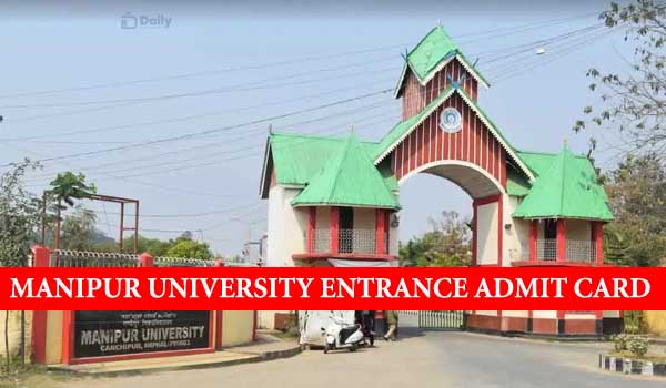 Manipur University PG Entrance Admit Card