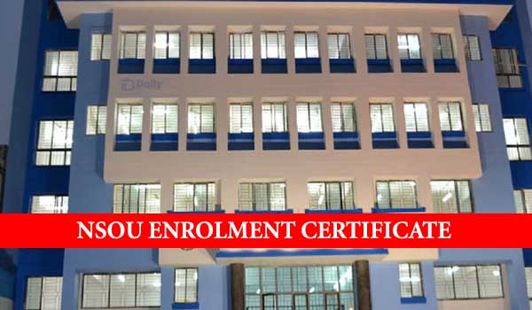 NSOU Enrolment Certificate Download