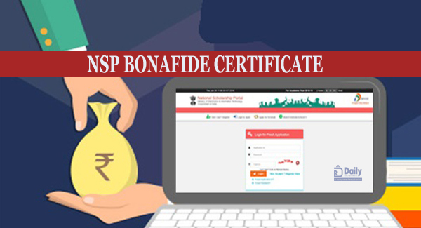 NSP Bonafide Certificate Download