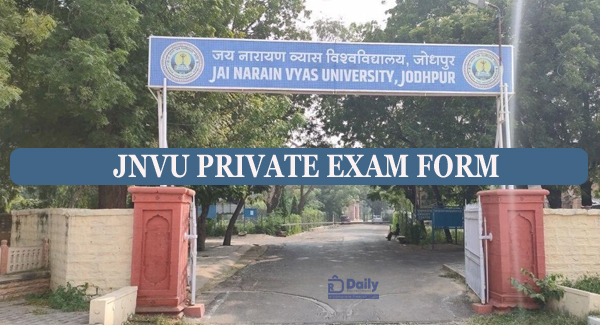 JNVU Private Exam Form