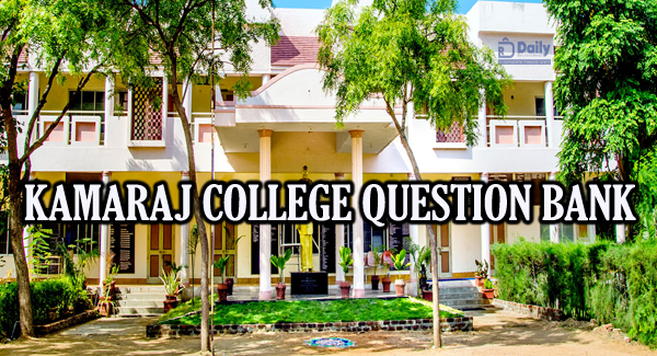 Kamaraj College UG PG Question Bank