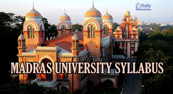 Madras University Syllabus Pdf