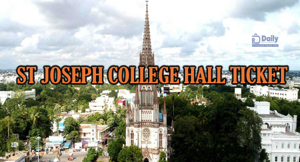 ST Joseph College Hall Ticket