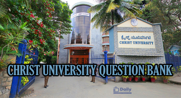 Christ University Question Bank