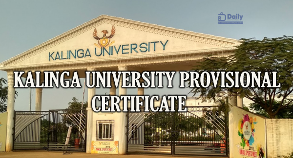 Kalinga University Provisional Certificate