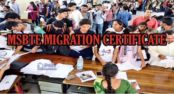 MSBTE Migration Certificate Online Application