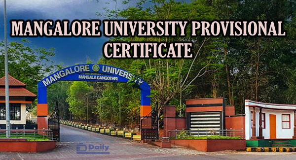 Mangalore University Provisional Certificate