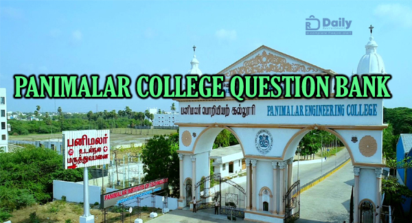 Panimalar College Question Bank