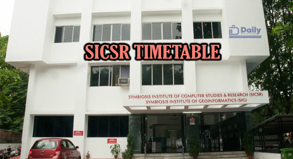 SICSR Timetable